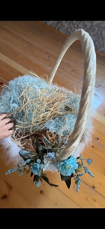 suvenir samovar: Bəzəkli təqdimat səbətləri dəsti - Ürək formalı bəzək qutusu/səbəti — 7