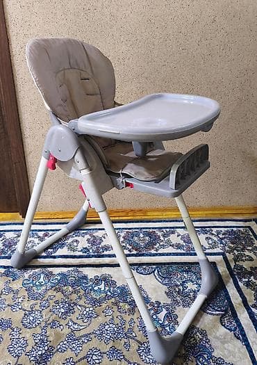 oyuncaq masini: Uşaq yemək stulu – Baby Home - Rəng: boz/açıq boz - Geniş, çıxarıla — 2
