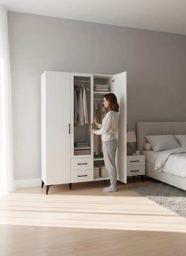 istehsal üçün yer axtarıram: Yeni, Açılan, 3 qapılı Düz dolab, Qarderob, paltar dolabı, Azərbaycan — 1