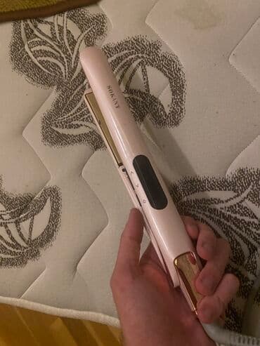 sac qırxan: SOKANY saç düzləndirici - Rəng: açıq çəhrayı, qızılı detal və akril — 3