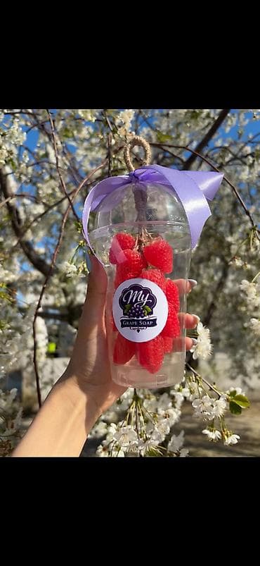 dekorativ sam agaclari: Çiyələk formalı sabun – ətirli və hədiyyəlik Mətn: Gözoxşayan çiyələk — 3