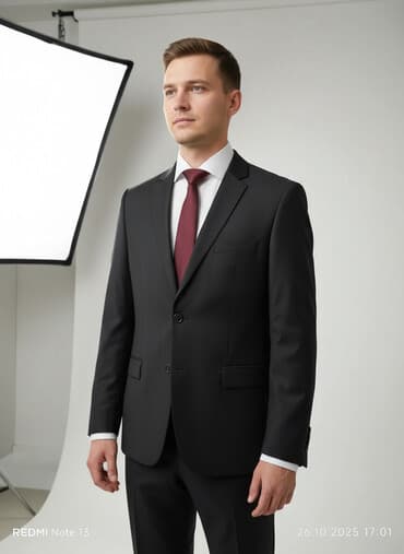 прокат мужских костюмов в баку: Kişi kostumu.qara rəngdə 52razmer şalvar.jilet.pəncək. bir dəfə toya — 1