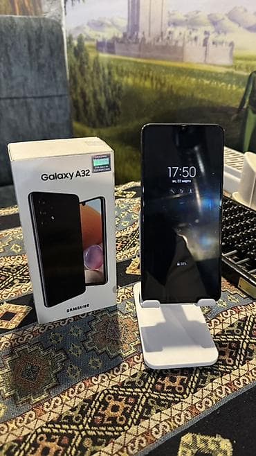 Audio: Samsung Galaxy A32, 128 GB, rəng - Qara, Barmaq izi — 2