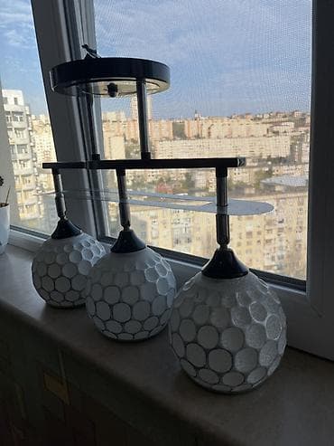lüstralar: Çılçıraq, 3 lampa, Metal — 1