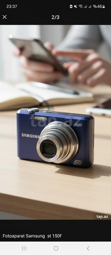 bilindir: Samsung ST150F rəqəmsal fotoaparat - Rəng: tünd mavi gövdə - Samsung — 1