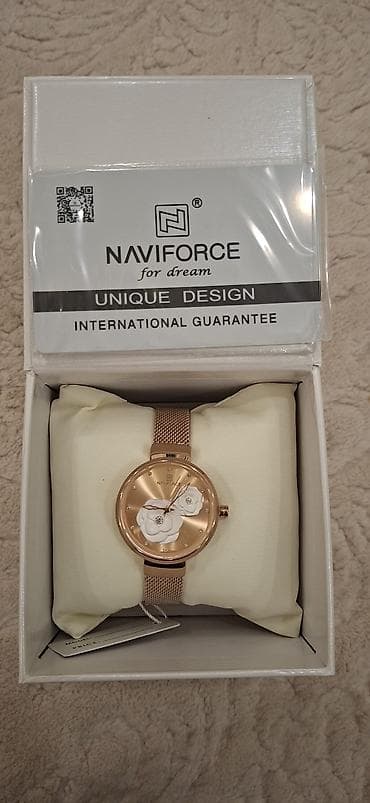 gizil saat: Qol saatı, NaviForce, rəng - Qızılı — 10