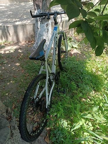 Детские велосипеды: Crolan 808 dağ velosipedi - Çərçivə: Alüminium, ağ rəng, mavi-boz — 6