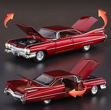 Kitablar və jurnallar: Kolleksiya üçün klassik avtomobil modeli – qırmızı rəngli, metal — 1