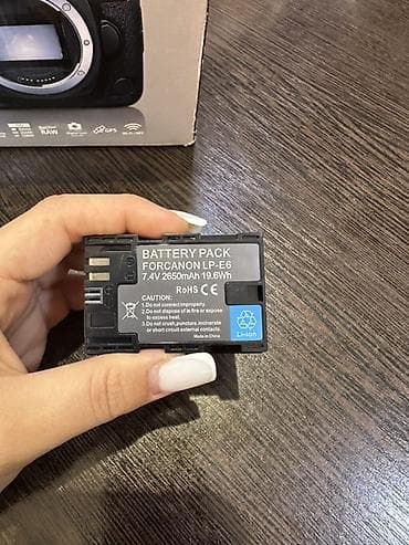 video reqistrator: Məhsul: Fotoaparat üçün akkumulyator batareyası Model: FORCANON LP-E6 — 1