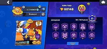 bil: Brawl Stars hesabı – yüksək inkişaf etmiş profil - Kupa sayı: 80 148 — 2