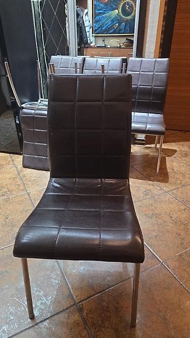 stol stul 2 ci el: Qonaq otağı üçün, Açılmayan, Dördbucaq masa, 4 stul — 1