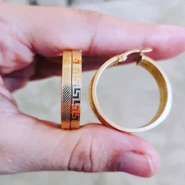 sirqalar qizil: Sırğa, Versace, Sarı qızıl, 750 Əyar, 585 g — 5