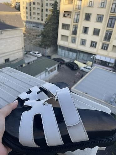bağlı sandallar: Ağ rəngli qadın sandal modeli ‼️ Trendyoldan alinib, boyuk oldugu — 4