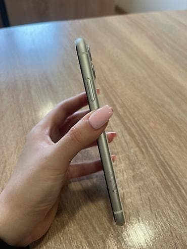 2ci el telefonlar: IPhone 11, 128 GB, Ağ, Barmaq izi, Face ID, Sənədlərlə — 2
