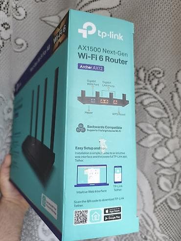 plata xarab: TP-Link Archer AX12 (AX1500) Wi‑Fi 6 marşrutlayıcı - Növbəti nəsil — 4