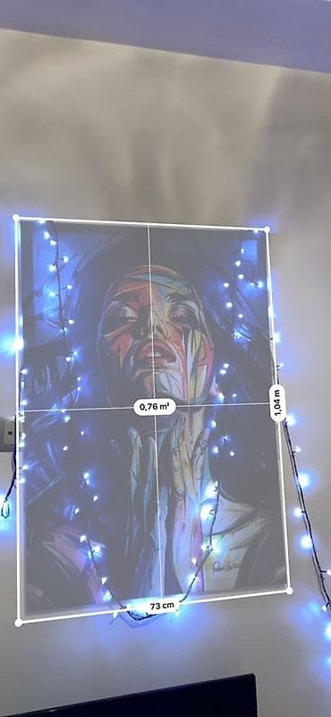 Şamdanlar: Rəngarəng portret tablo – müasir üslub - Texnika: yüksək keyfiyyətli — 1