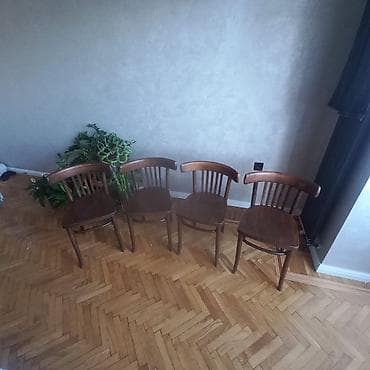 qədimi stol: Mətbəx üçün, Qatlanmayan, Stul — 1