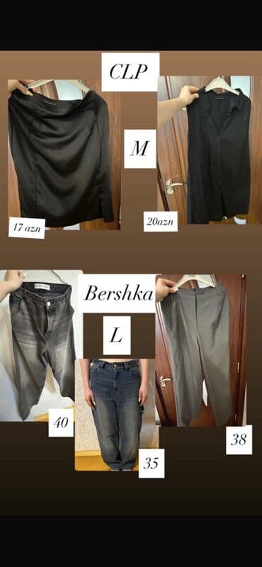 Qadın geyimləri – ölçü və qiymətlər şəkillərdə qeyd olunub - CLP