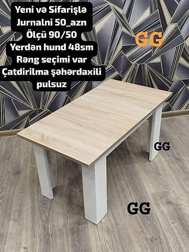 jurnal masalar: Düz masa, Açılmayan, Təkərsiz, Zəmanətli, Pulsuz çatdırılma, Pulsuz quraşdırılma — 1