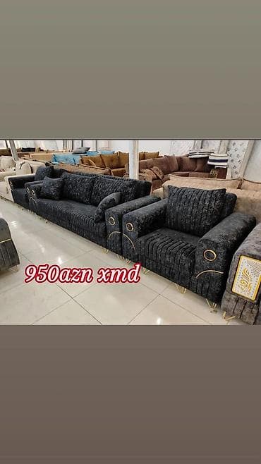 ev damaşnik: Qonaq otağı dəsti – 3 nəfərlik divan + 1 nəfərlik kreslo Qiymət: 950 — 1