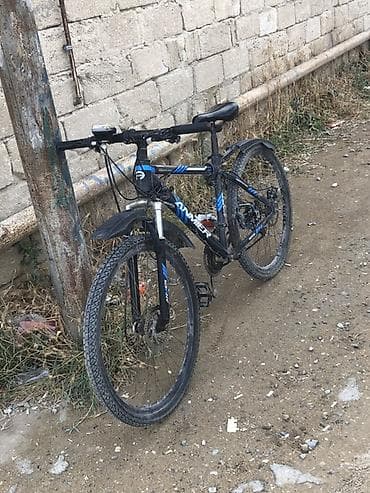 velosiped kameri: Anmier MTB velosipedi - Çərçivə: yüngül alaşımlı, qara-mavi dizayn - — 1
