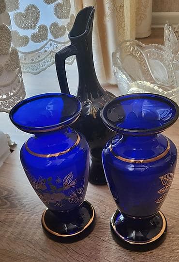 roselle: Xurustal qablar. qədimi güldan gülab qabı. hardasa 40 ilin qablarıdır — 2