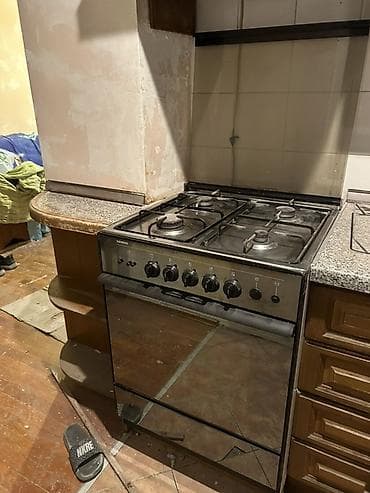 Qaz sobası Ayrıca dayanan, 4 gözlü