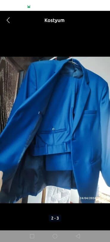 göy rəngli kişi gödəkçəsi: Kostyumlar — 2