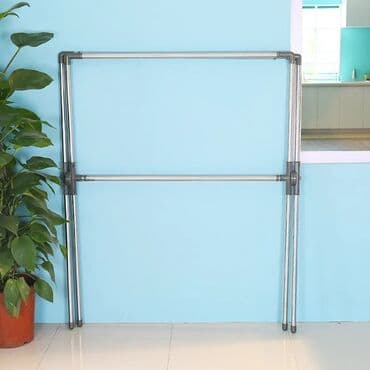 paltar qurutma asılqan: Paltar asilqani Asilqan ikiqat dirəkli paltar qurutma rafı qapalı — 6