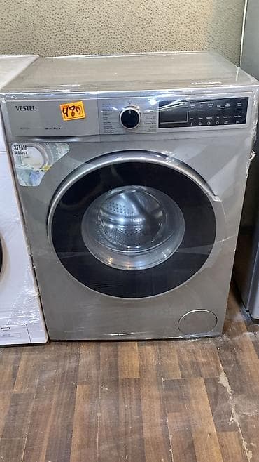 ütü təmiri: VESTEL ön yükleməli paltaryuyan maşın - Rəng: gümüş/metallik - — 1