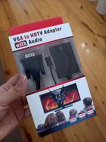 göktel kabel: VGA to HDTV Adapter with Audio Məhsul təsviri: - Kompüterin VGA — 1