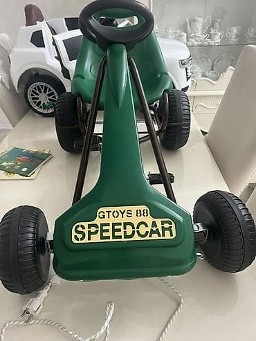 Uşaq velosipedləri: Uşaq pedallı kart – GTOYS 88 SPEEDCAR - Rəng: yaşıl - Sükanlı — 1