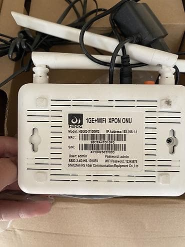 simsiz internet wifi: Wİ-Fİ HSGQ X100W2 1GE + WiFi XPON ONU İşlək vəzyətdədir heç bir — 2
