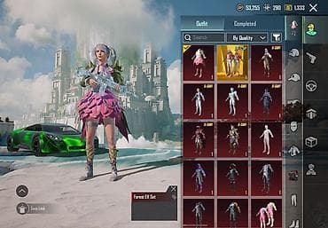 PUBG Mobile hesabı – zəngin kolleksiya və nadir kostyumlar