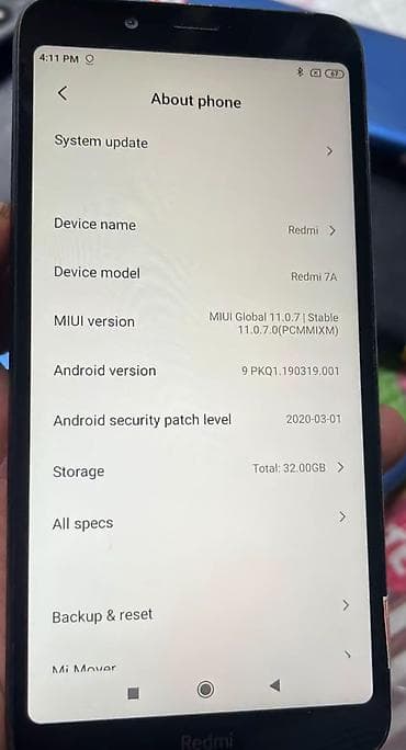apple 15 pro: Redmi 7A, 32 GB, rəng - Qara, İki sim kartlı — 2