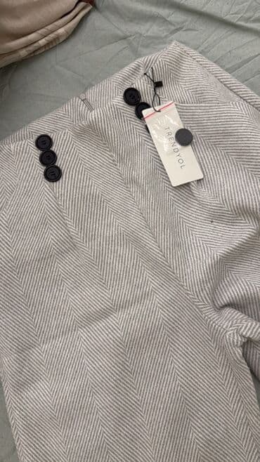 женские классические леггинсы: Брюки, Trendyolmilla, S, M, цвет - Бежевый — 6