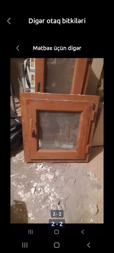 parketlərin qiyməti: İşlənmiş İkiqat şüşə paketi Plastik pəncərə, Еni: 57 sm, Uzunluğu: 57 sm — 1