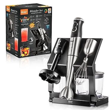 iphone 12 pro max irsad: RAF R.3004 Blender Set – 5-i 1-də mətbəx dəsti Xüsusiyyətlər: - Güc — 1