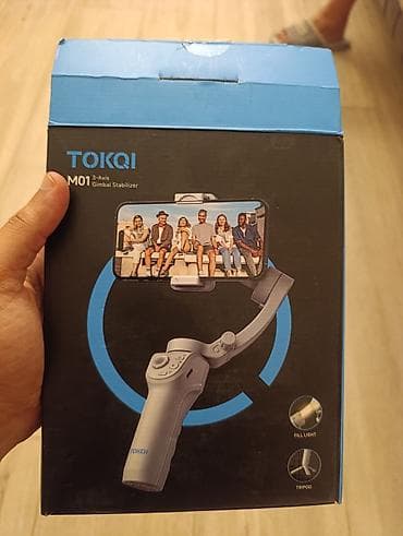 usb modem: TOKQI M01 3-Oxlu Gimbal Stabilizator – smartfonla çəkim üçün — 2