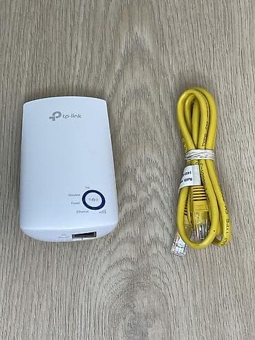 xarici sərt disk: TP-Link Wi‑Fi siqnal gücləndirici (range extender) + Ethernet kabeli — 1