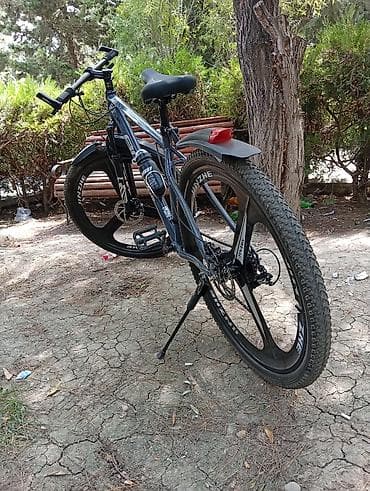 velolar: Dağ/şosse tipli velosiped - Korpus: yüngül alaşımlı sərt çərçivə, ön — 2