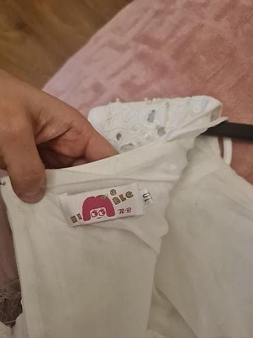 xına donu: Uşaq üçün ağ rəngli mərasim donu - Brend/etiket: Nioble (etiketdə — 2