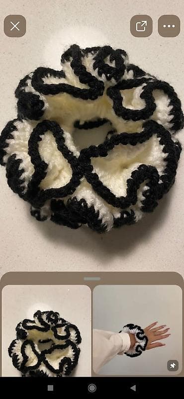bil: Məhsul: Əl ilə toxunmuş scrunchie (saç rezini) unvan Hezi Aslanov — 4