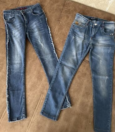 Uşaq ayaqqabıları: Cins şalvar, Qız üçün, 8 - 9 yaş — 1