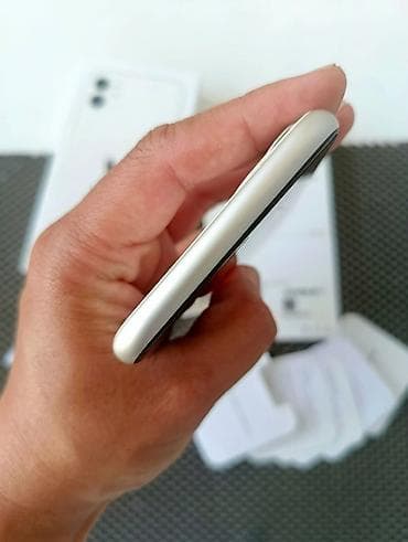 apple imac: IPhone 11, 128 GB, Ağ, Zəmanət, Simsiz şarj, Face ID — 3