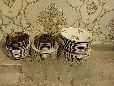 divar kagizlar: Nahar dəsti, rəng - Ağ, Farfor — 1