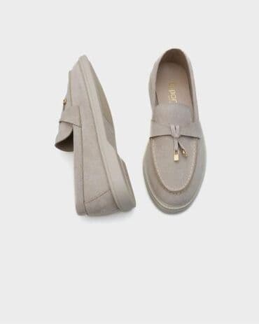 dovşan formalı ev ayaqqabıları: Ölçü: 39, rəng - Bej, Yeni — 1