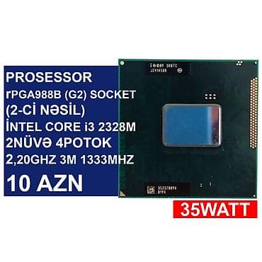 processor satilir: Notebook üçün Prosessorlar 📍Ünvan: Bakı şəh, Suraxanı ray, Hövsan qəs — 3