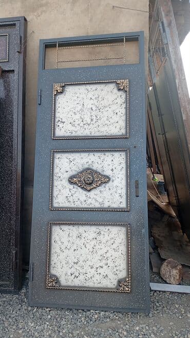 Darvazalar və aksesuarlar: Dəmir Həyət darvazası, Yana açılan, Mexaniki, rəng - Mavi — 15