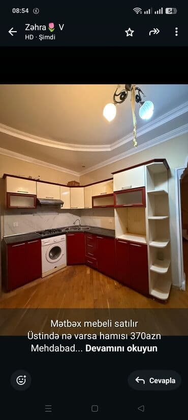 Гостиные гарнитуры: Mətbəx mebeli satılır Üstində nə varsa hamısı 370azn Mehdabad — 1